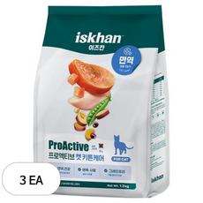 이즈칸 캣 프로액티브 기능성 사료, 키튼, 1.2kg, 3개