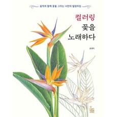 컬러링 꽃을 노래하다:음악과 함께 꽃을 그리는 나만의 힐링타임, 윤아트북스, 윤경미 저