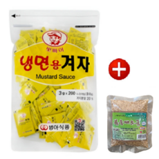 [범아] 냉면용 겨자 200P(600g) 구매시 볶음깨소금 80g 증정, 1개, 600g
