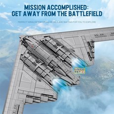樂積木 B-2 幽靈戰略轟炸機 SR-72 偵察機 33038 軍事 飛機 戰鬥機(袋裝), 1個, B-2 幽靈戰略轟炸機 33038