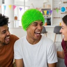 실리콘 가발 웃긴 쓸데없는 신박한 선물 할로윈 재밌는 마니또 선물교환식 코스프레 파티용품, 파랑