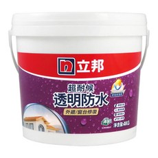 立邦 超耐候透明防水漆 外牆/窗台修復, 透明, 1個, 4KG