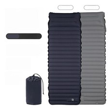 고유즈 포레바자충매트 매트리스 자충매트 자충, 싱글 두꺼운 [블랙+그레이] 연결 가능