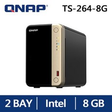 QNAP TS-264-8G 2 Bay Intel 8GB 網路儲存伺服器, 詳見商品說明, 1GB