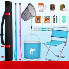 골든루트 소물낚시 소물 소물낚시세트 소형, 어드밴스드 2.4m 의자 그물 어망 생선통 A