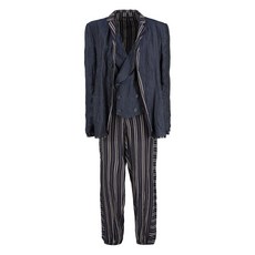 조르지오 아르마니 중고 스트라이프 패턴 수트 3팩 세트