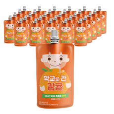 아람농장 학교로간 감귤 100ml, 240개, 감귤맛