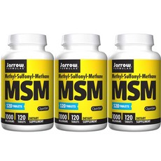 Jarrow FORMULAS 賈羅公式 MSM無麩質素食膠囊 1000mg, 120顆, 3罐