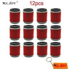 오토바이 필터 야마하 호환 오일 YZF WR 125R YP125R 450F XT250 YFZ450 WR250F YZ R125 250 250R WR450F 250X 125X 250F, 12pcs