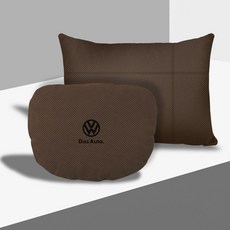 무선 안드로이드 오토 자동차 어플 네비게이션 동글, L. 폭스 바겐 모카 브라운 펀치 머리 받침