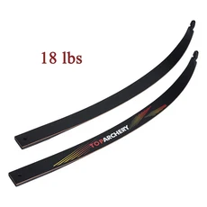Toparchery Recurve Bow Limbs 1 쌍 20-50lbs 오른쪽/왼쪽 손 활 운동 선수 연습 사냥 액세서리 용 탄소, 03 18lbs