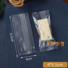 透明機封袋 適用於餅乾、月餅、牛軋糖，獨立長條包裝, 1個