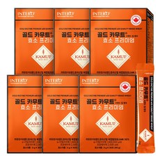 인테로 골드 카무트 효소 프리미엄, 6박스, 90g