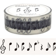 【莫莫日貨】日本製 濱文樣 日本原裝進口 PET膠帶 - 音符, 1個