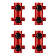 폴대 지지대 지킴이 받침대 고정 캠핑 타프고정대 지키미 폴대 고정 홀더 파라솔 천막 지지대 폴지킴이 삼쇠 폴대 고정장치 디펜더 브라켓 폴스탠드업 타프대, 4개, 레드