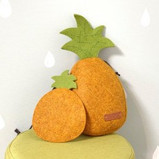 파인애플 크로스가방 동전지갑 펠트diy 학교수업, 1개