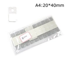 PVC 슬롯 접착 행잉 상품 디스플레이 페그 패키지 행거 가방 100 상자 상점 소매, A4