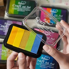 컬러 잉크패드 도장 인주 수성 스탬프패드 DD-12960, 퍼플, 1개