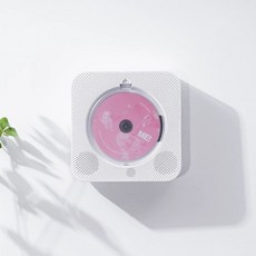 벽걸이 cd플레이어 아날로그 무선 hifi 블루투스 감성 충전, 화이트 플러그인, 기본 모델명/품번