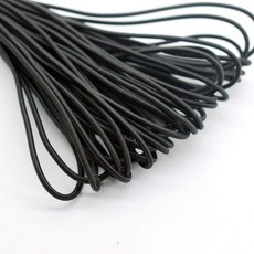1 탄성 밴드 DIY 4 바느질 화이트 의류 공예 고무 재봉 5mm 액세서리 블랙 로프 강력 2, 3mm 10meters, Black, 1개