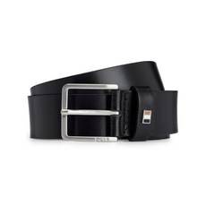 보스 로고 장식 가죽 벨트