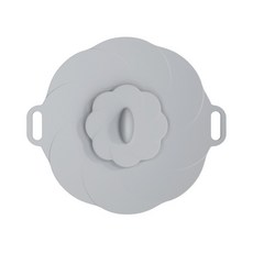 矽膠防溢鍋蓋 煮粥防溢防濺 止沸加厚 廚房烹飪用品, 灰色, 1個