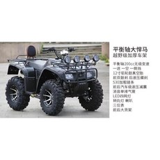 UTV卡丁車四輪越野摩托車，雙人座全地形沙灘車，成人兒童漂移賽車, 200CC大悍馬, 1個
