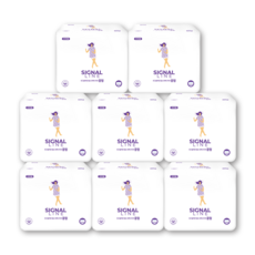 시그널라인 입는 오버나이트 중형 8팩 64매 팬티형 생리대 국내제조, 8매입, 8개