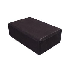 2PCS EVA 체육관 블록 거품 벽돌 훈련 운동 휘트니스 장비 댄스 요가 보조 도구 스트레칭 바디 쉐이핑 요가 블록, Black-1PC
