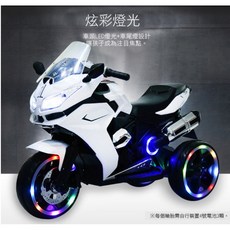 淘氣寶貝 1016 仿真大重機造型童車 兒童電動童車 酷炫造型, 1個, 白色