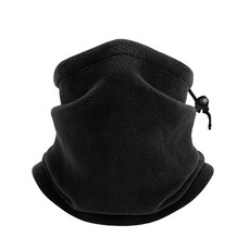 多功能運動保暖面罩：柔軟舒適、高彈透氣，戶外防風保暖圍脖面罩，多種顏色可選，時尚簡約設計, Black, 1個