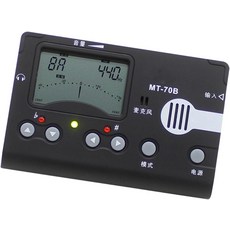 전자 디지털 LCD Guzheng 튜너 메트로놈 뮤지컬 블랙