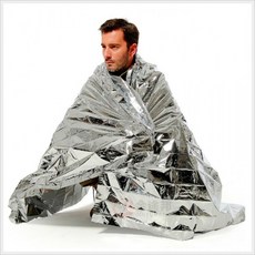 [1+1] 등산 캠핑 비상 담요 재난용품 생존키트 은박보온, 2개