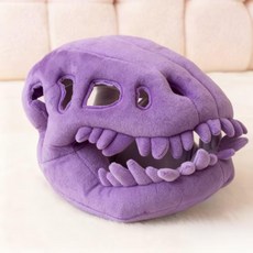 애프터마켓 공룡 뼈모자 코스튬 연출 미포함 등뼈 분장 복장 공연용 축제 의상 골격 공연, 80cm [어린이용], 1개, 할로윈 퍼플 미