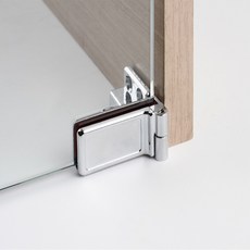 장식장 유리경첩 사각 (상하 1세트), 1세트