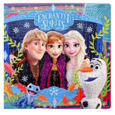 真聰明拼圖 冰雪奇緣拼圖 100片拼圖 FROZEN 雪寶 Elsa 幼兒卡通拼圖, 1個, 100片