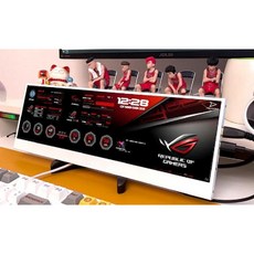 4K 보조모니터 와이드스크린 화면 가로 서브 듀얼, HDMI+전원 케이블(비터치)