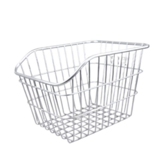 펜타엑스 고강력 자전거 뒷자석 바구니 뒷바구니, 1개, 오픈형 실버