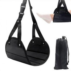 이동식 발해먹 발받침대 휴대용 사무실 발편한 의자, 1개, 이동식 발해먹+보관파우치(블랙)