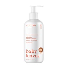ATTITUDE艾特優 嬰幼兒身體乳 梨花蜜 473ml 低過敏性 溫和滋潤保濕 寶寶適用, 1個
