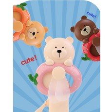 슈리팜 귀여운 수동 미니 선풍기 휴대용 자가발전 손 선풍기, 아이보리, 1개