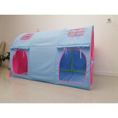 벙커 텐트 이층 침대 동굴 하우스 싱글 벙커침대텐트 벙커텐트침대 터널, 4. 2단 그레이