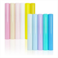 11-PCS 열전달 비닐 시트 12x10 인치-티셔츠 토트 백 DIY 공예 용 보헤미안 컬러 컬렉션 용., 그림처럼