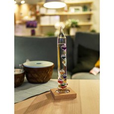 로마 온도계 갈릴레오 컬러볼 기하학 온도변화 사무실, 공 13개(5x52CM) SF 12-36도