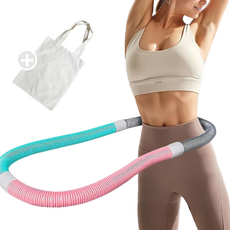 모바로바 뱃살 다이어트 스프링 훌라후프 스마트 무소음 운동, mix, 1개, 1100g