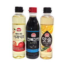 {신광} 해표 스폐셜 3호 맛술 사과 식초 전복 간장 조미료 추석 설 명절 회식 회사 선물 세트, 1개