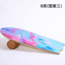 미끄럼 방지 다층 목재 균형판 미끄럼방지 보드 욕실미끄럼 홈트레이닝 피트니스 어린이 성인, 피쉬테일형 5