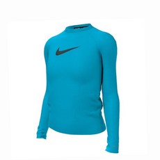 ㅇ매장정품ㅇ 나이키스윔 [나이키스윔] 아동래쉬가드 여아동 솔리드 스우시 롱 슬리브 하이드로가드 NESSD743-480 131800