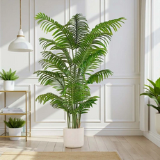 仿真棕櫚樹 盆栽 鳳凰尾1.6公尺室內大型仿真植栽（贈送花盆）, 招財旺運鳳凰尾1.6公尺室內大型仿真植栽（贈送花盆）, 1個