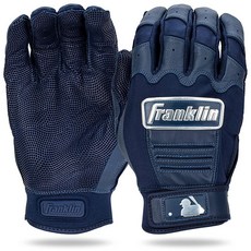 Franklin Sports CFX 프로 야구 배팅 글러브 시리즈, 크롬 네이비, 크롬 네이비, 1개
